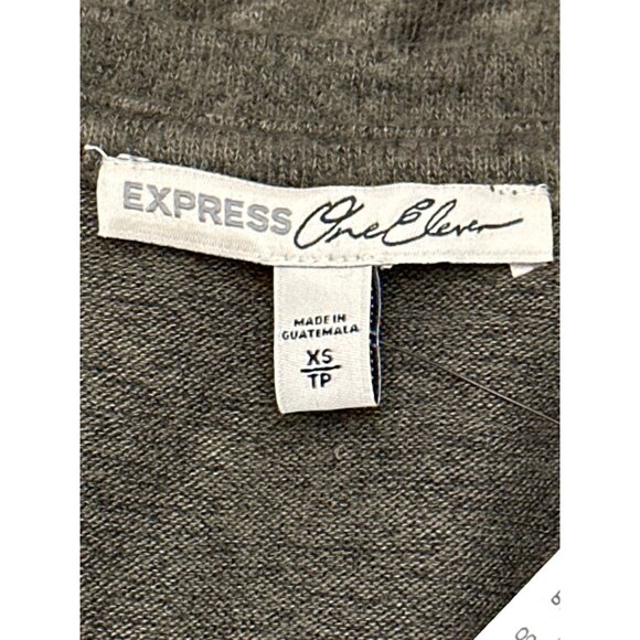 Express V Neck Dolman Sleeve Tunic Top XS Rayon Blend Made Guatemala Hi Lo Style - Picture 9 of 11